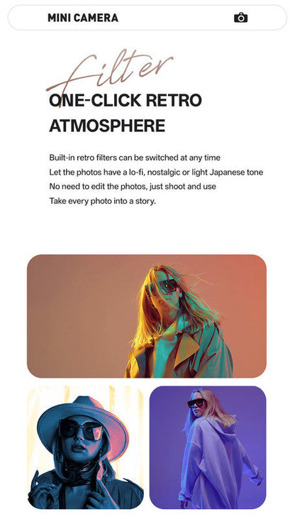 Mini Retro Keychain Camera