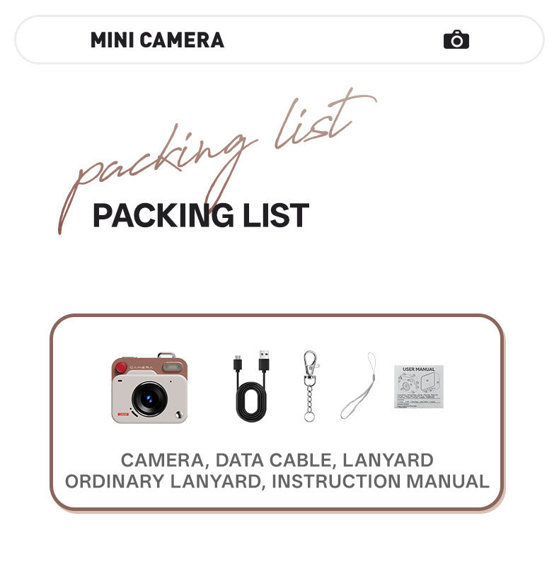 Mini Retro Keychain Camera