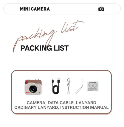 Mini Retro Keychain Camera